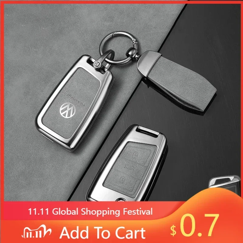 폭스바겐 아연 합금 자동차 리모컨 키 케이스 풀 커버 쉘 (폭스바겐 골프 7 M..
