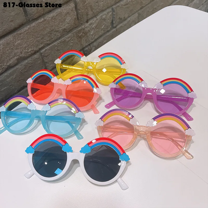 Children's Sunglasses for Boys and Girls Fashion Simplicity Cute Cartoon Rainbow Outdoor Spring Autumn Camping