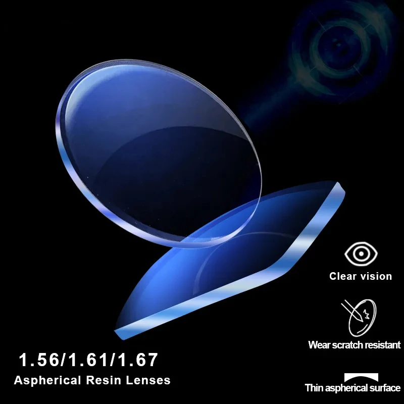 Optical Lenses Blue Light Blocking Glasses Prescription Lenses Prescription Glasses Lenses Multifocal Glasses Lenses 1.56 1.61 1.67 1.74 Anti Blue Light CR-39 Resin Aspheric Optical Prescription Lenses Myopia Hyperopia Presbyopia Glasses Lens