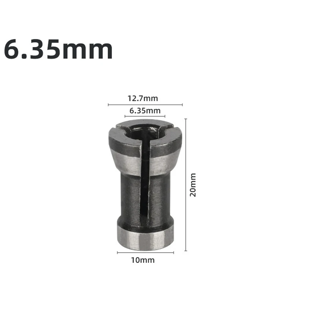 1pcs Wood Milling Cutter Adapter Router Bit Collet Chuck 6/ 6.35/8mm For Trimming Engraving Machine Woodworking Tools 3