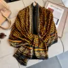 Popular Style 180X85CM Scarves New Design 2024 Square Shawls Luxury Sunscreen Beach Silk Scarf Women The Four Seasons Bandanna 2