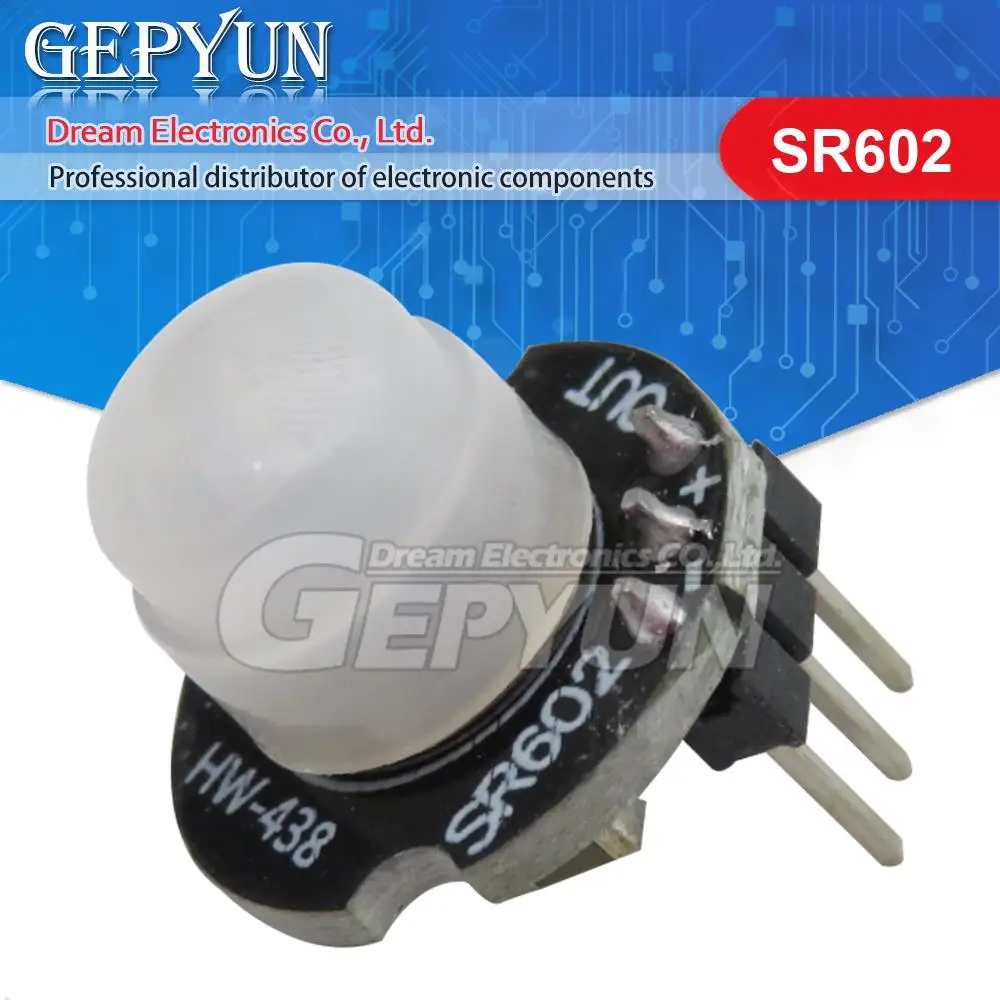 SR602 MINI Motion Sensor Detector Module SR602 Pyroelectric Infrared PIR kit sensory switch Bracket for Arduino