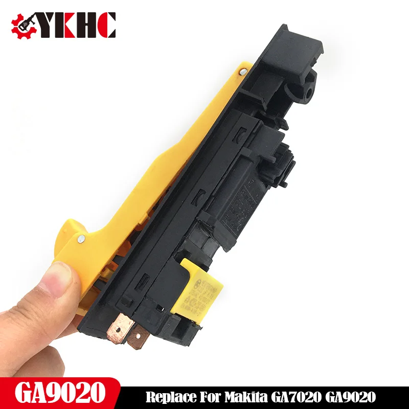 Sostituire L'Interruttore Di Attivazione 220V Per Makita 230Mm Smerigliatrice Angolare 650102-8 Ga7020 Ga9020 Ga 7020 Ga 9020 Accessori 2 Terminali