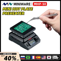MHP50 Mini Hot Plate Preheater 5*5cm Heating Area Constant Temperature Heating Table 350℃ Intelligent Heating Tool MINIWARE 1