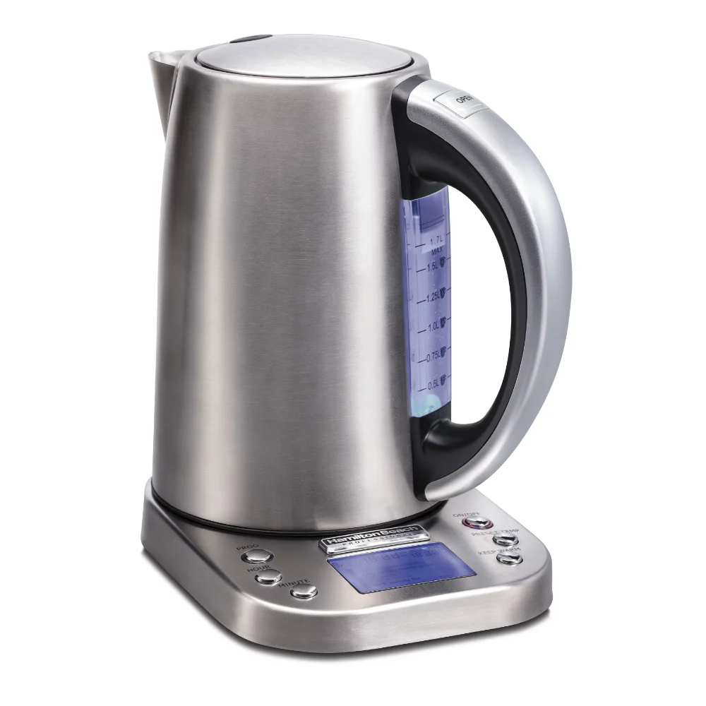 Professional Electric Kettle, 1.7 Liter, Stainless Steel, Digital, # 41028 Portable Kettle