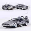 MJ 1:64 DeLorean DMC I II III  Back To The Future Time Machine Mr.Fusion Diecast Toy Vehicle Car Model 1