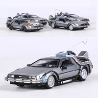 MJ 1:64 DeLorean DMC I II III  Back To The Future Time Machine Mr.Fusion Diecast Toy Vehicle Car Model 1