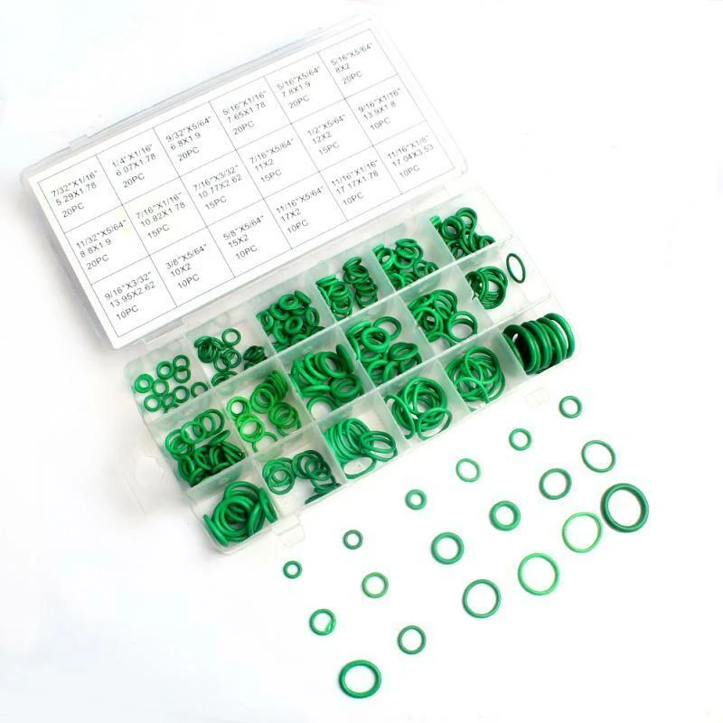 270pcs O-Ring High Quality Gasket Assortment Kit Auto Repair Tool Rubber Air Conditioner Refrigerant Ring Seal Kit Heavy Duty