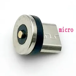 Round Magnetic Charger Cable Adapter with 360° Rotating USB Type C Tips - 5/10 Pack - 10pcs (2pin micro plug)