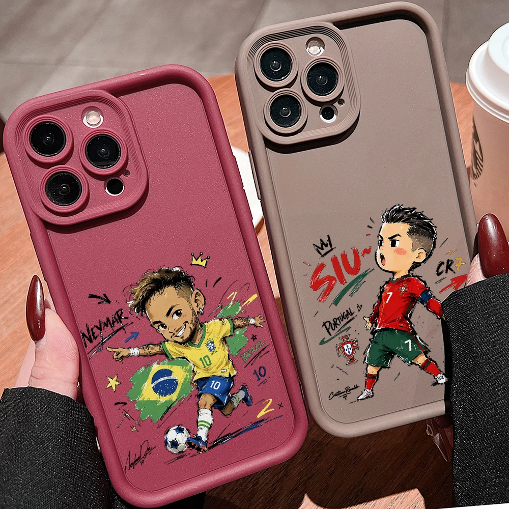 Cartoon Soccer Stars Phone Case Cover