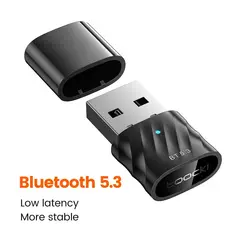 Toocki Bluetooth 5.3 USB Audio Receiver and Transmitter Adapter - V5.3 (Black)