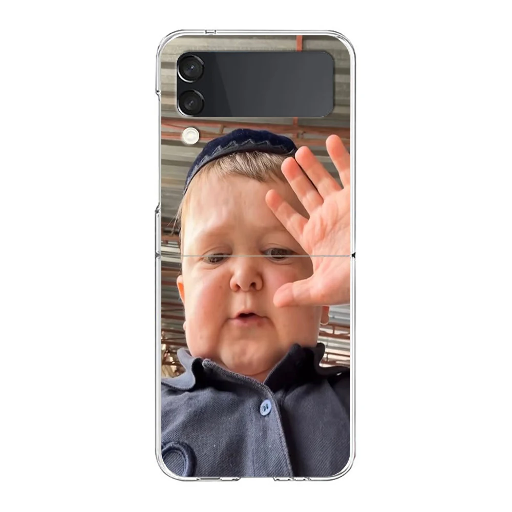 Hard Folding Clear PC Bumper Phone Case with Funny Hasbulla Design
