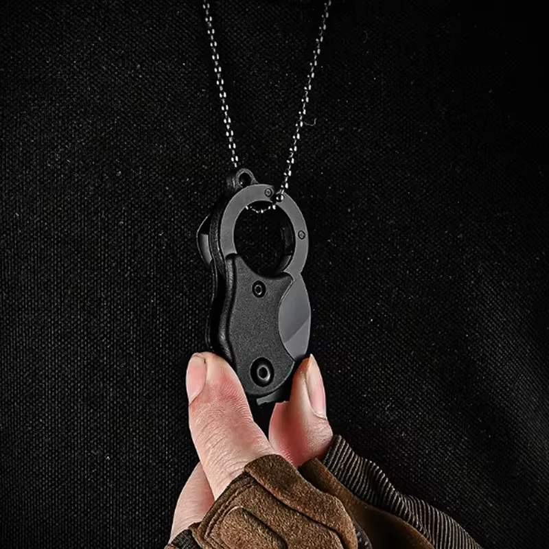 Outdoor Pocket Knife Portable EDC Key Knife Fox Knife Paw Knife Case Opener Knife Necklace Carry-on Portable Mini Pocket Knife 5