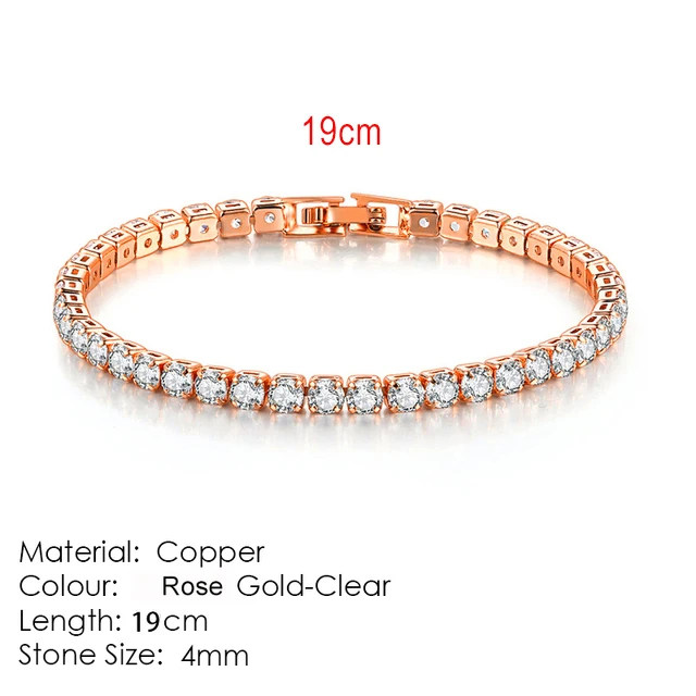 4mm RoseGold 19cm