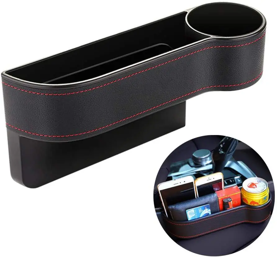 Car Seat Slot Cup Holder Storage Box Multifunctional Center Control