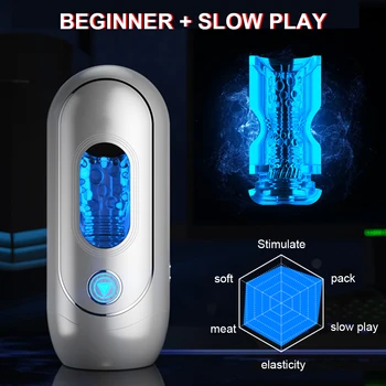 APP Control Automatic Male Masturbator For Men Telescopic Rotation Silicone Vagina Masturbation Sex Toys for Men Mastubator 4