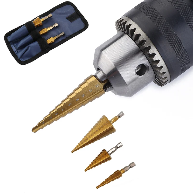 plane tool New Titanium Plated Hex Shank HSS Screw Thread Metric Tap Drill Bits Screw Machine Compound M3 M4 M5 M6 M8 M10 Hand Tools bench plane