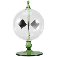 Green Solar Power Radiometer Crookes Solar Energy Spinning Vanes Windmill Gift Home Desk Decoration 2