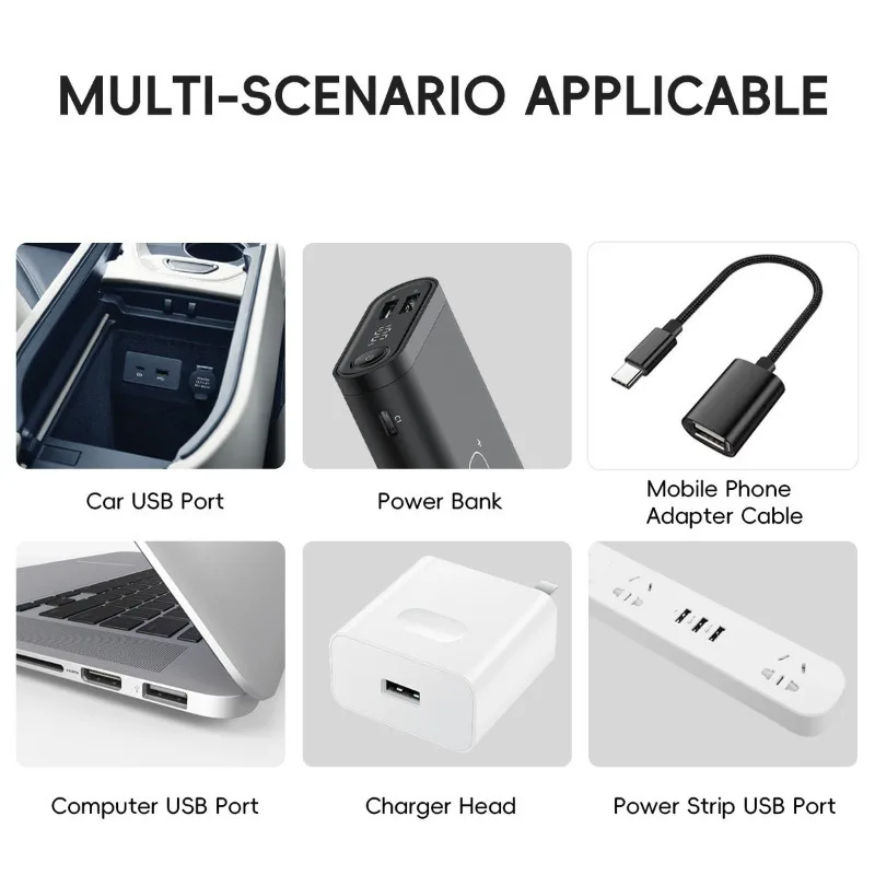 휴대용 LED 분위기 램프 USB 터치 컨트롤 미니 LED 야간 조명 자동차 실내 장 LED 실내 조명