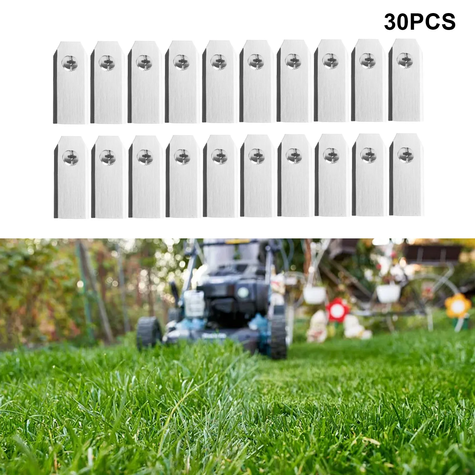 Premium Replacement Blade For Robotic Lawnmower Set, 43 Mm Long, Titanium Coating For Up To 40% More Mowing Time