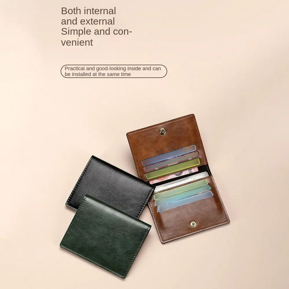Simple Ultra-thin Credit Card Bag RFID Multi Card Slot Cash Holder Card Holder Women Men