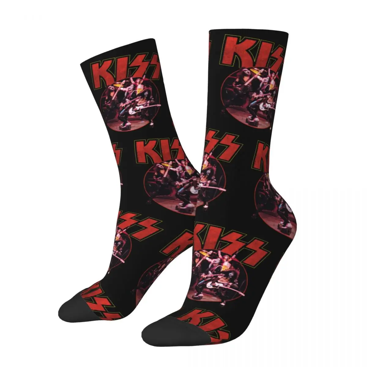 All Season Colorful Women Men Kiss Band Demon Ace Catman Rock Roll Crew Socks Accessori Calze A Tubo Centrale Soft Regali Meravigliosi