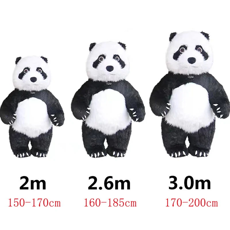 Giant Panda Inflatable Costume Street Funny Polar Bear Mascot Costume Party Cosplay Plush Doll