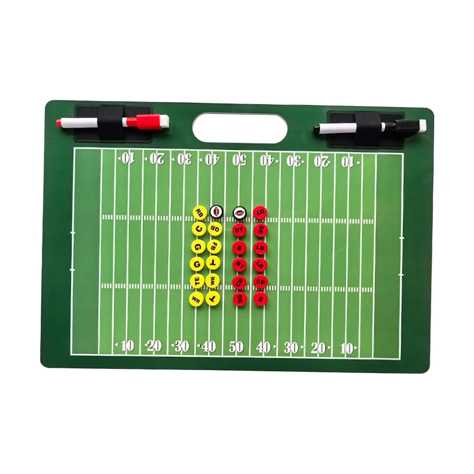 

Magnetic Football Coach Board Reusable Training Gear Coaching Accessories for Soccer Rugby Football Play Softball Signs Baseball