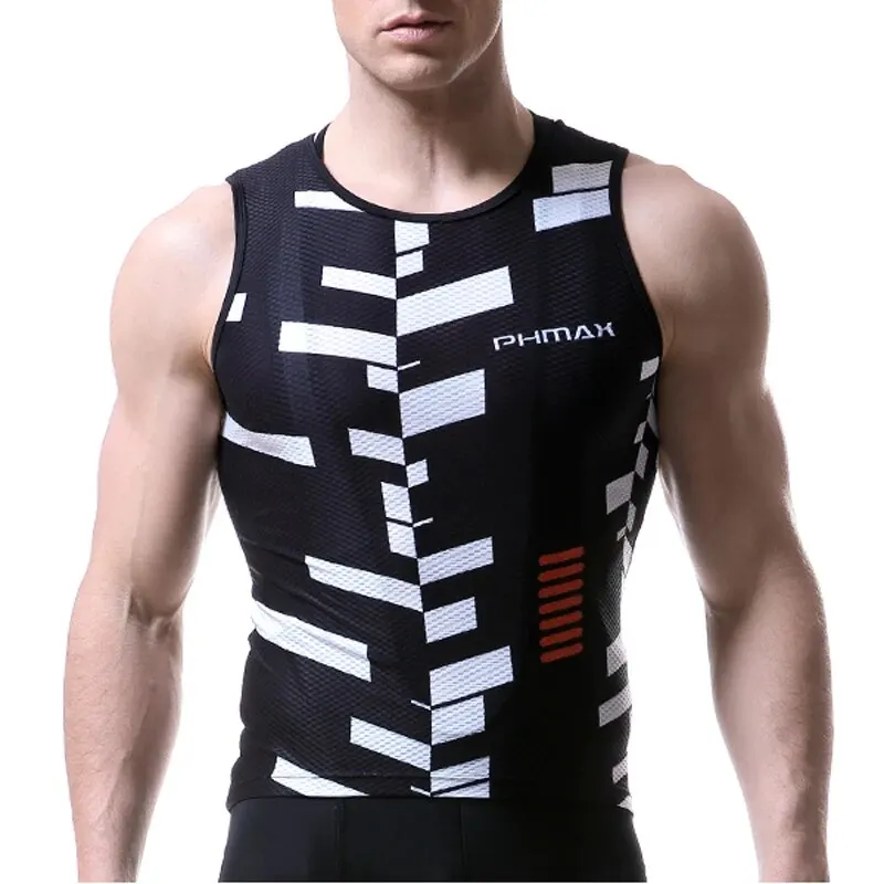 PHMAX Cycling Vest Breathable Mesh Cycling Underwear Summer Quick Dry Base Layer Men Women