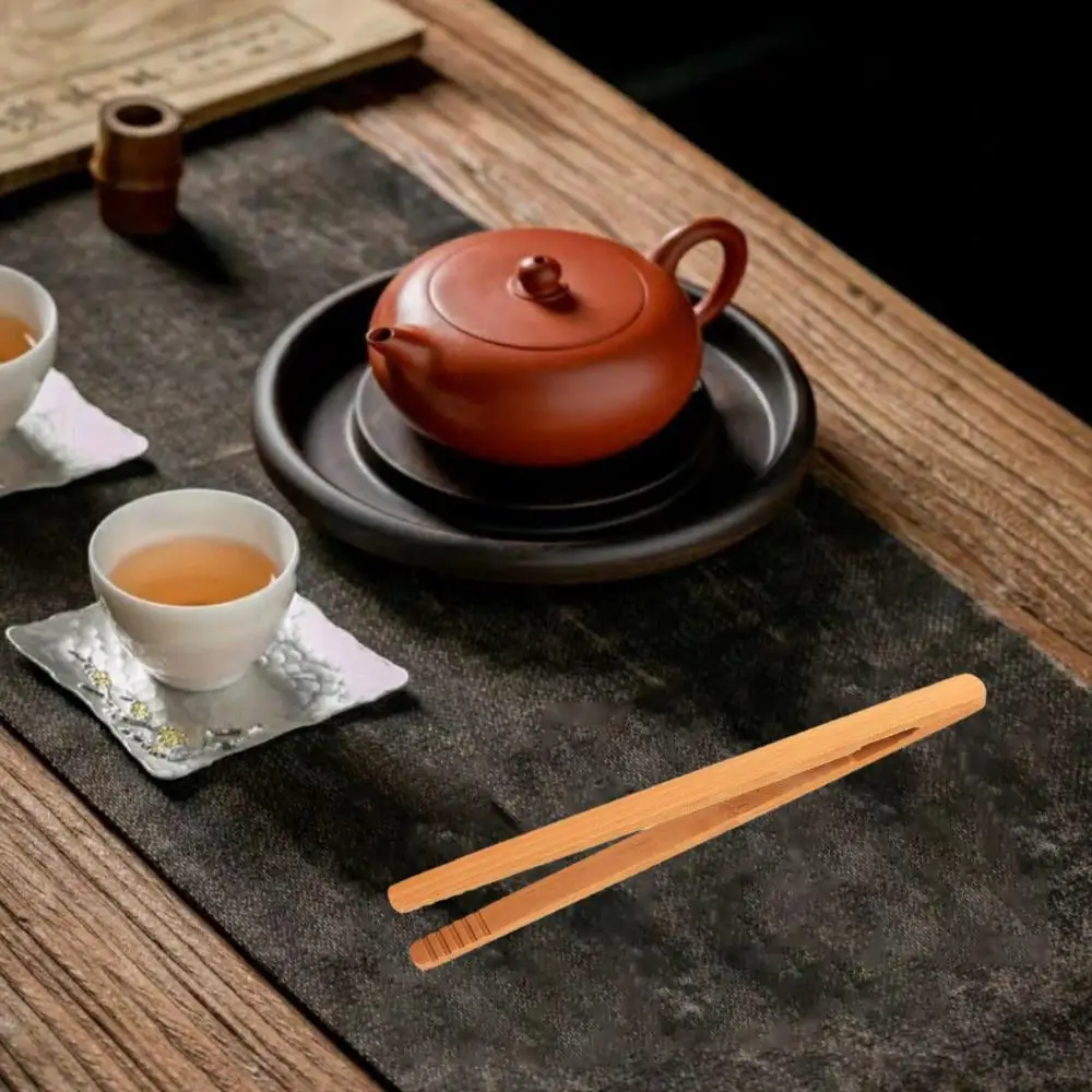 1~5PCS Bamboo Tongs Natural Bamboo Wooden Food Toaster Tongs Tea Clip Tweezers for Toast Pickles Tea Cooking Kitchen