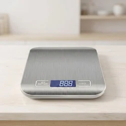 Precision Stainless Steel Digital Kitchen Scale for Food and Jewelry Weighing (WHITE)