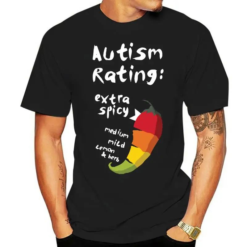 

Kaus Peringkat Autisme Pria Kaus Oblong Desain Leher Kru Katun 100% Hadiah Keren Kaus Santai Musim Semi Musim Gugur Otentik