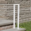 White U-shaped Handrail, Floor Standing Stair Rail for Safety, Supports Up to 66lbs, Easy to Install 6