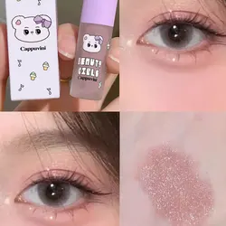Radiant Bear - Themed Sparkling Liquid Eyeshadow Trio with Long - Lasting Matte & Glitter Finishes (Color02)