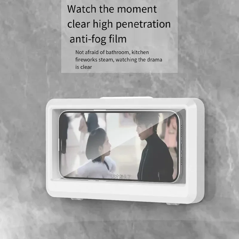 360 Rotation Waterproof and Anti-fog Mobile Phone Case for Bathroom Shower Phone Holder Waterproof Can Be Touched Shower Phone