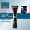 Philips Norelco Bodygroom Series 7000 BG7030, Adjustable Comb, 3-11mm, ContourFollowing 4D Shaver, 80 Min Cordless Use 1