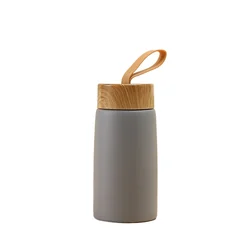 Compact 280ML Stainless Steel Insulated Travel Mug for Extended Temperature Retention (Grey)