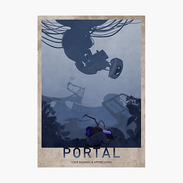 

Portal Poster Sitcker for Print Decor Decorations Kid Luggage Stickers Room Living Room Wall Funny Bumper Laptop Cartoon