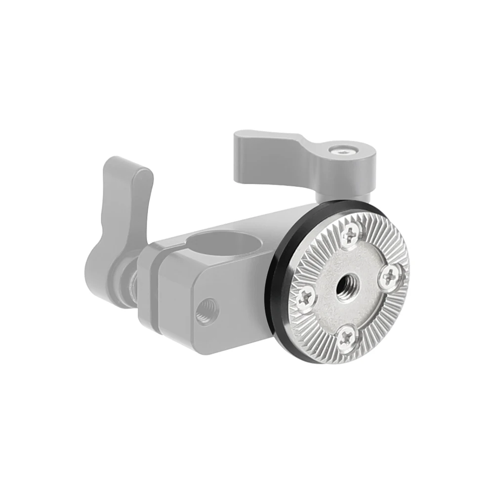 Standard M6 Thread ARRI Rosette Mount With 15mm Micro Rod & 1/4''-20 Thread Hole
