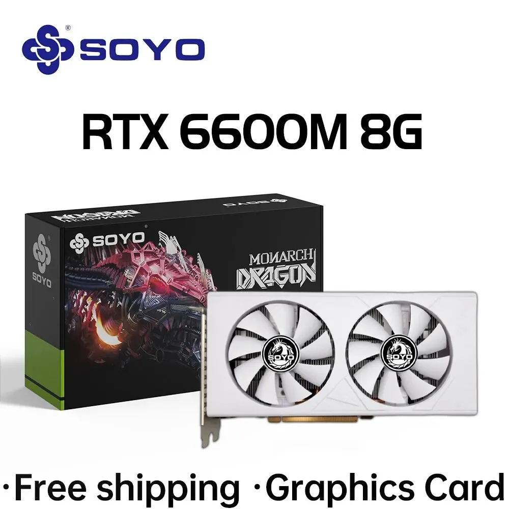 SOYO RX6600M scheda grafica da 8GB GDDR6 128Bit pci-e 4.0x8 8pin