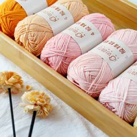 40g 4ply Milk Cotton Knitting Wool Cotton Yarn Needlework Dyed Lanas For Crochet Craft Sweater Hat Dolls Sewing Knitting Tools 1