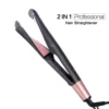 2 in 1 Hair Straightener And Curler Twist Straightening Curling Iron Professional Negative Ion Fast Heating Styling Flat Iron 4