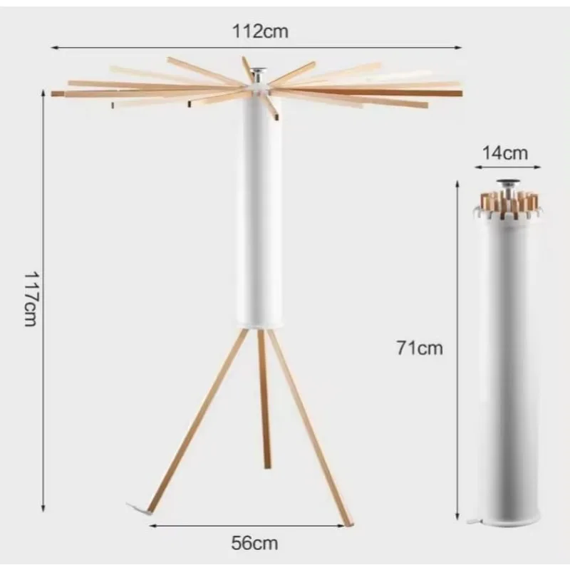 Tripod Clothes Drying Rack, Garment Rack Portable and Collapsible Space Saving Compact Laundry Drying Rack - Drying Rack 5