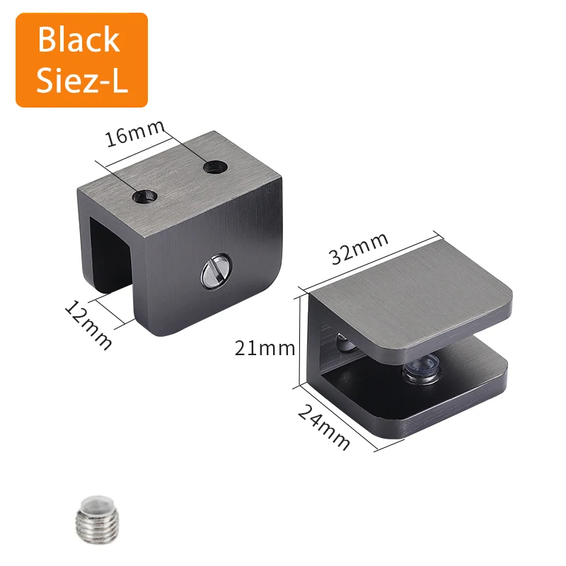 2Pcs Flugzeug Glas Klemmen Reinem kupfer Regale Unterstützung wein kühler Halb Platz Ecke Halterung Clips Badezimmer Klammern Glas clip – Detail 6