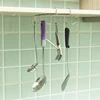 Coffee Mug Holder Kitchen Storage Hook Cabinet Decor Sign Cup Rack Useful Wine Glass Hanger Stainless Steel Punch-free Cup Shelf 6