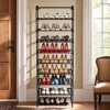 10 Tier Stackable Shoe Rack Storage Shelves - Stainless Steel Frame Holds 50 Pairs Of Shoes 2
