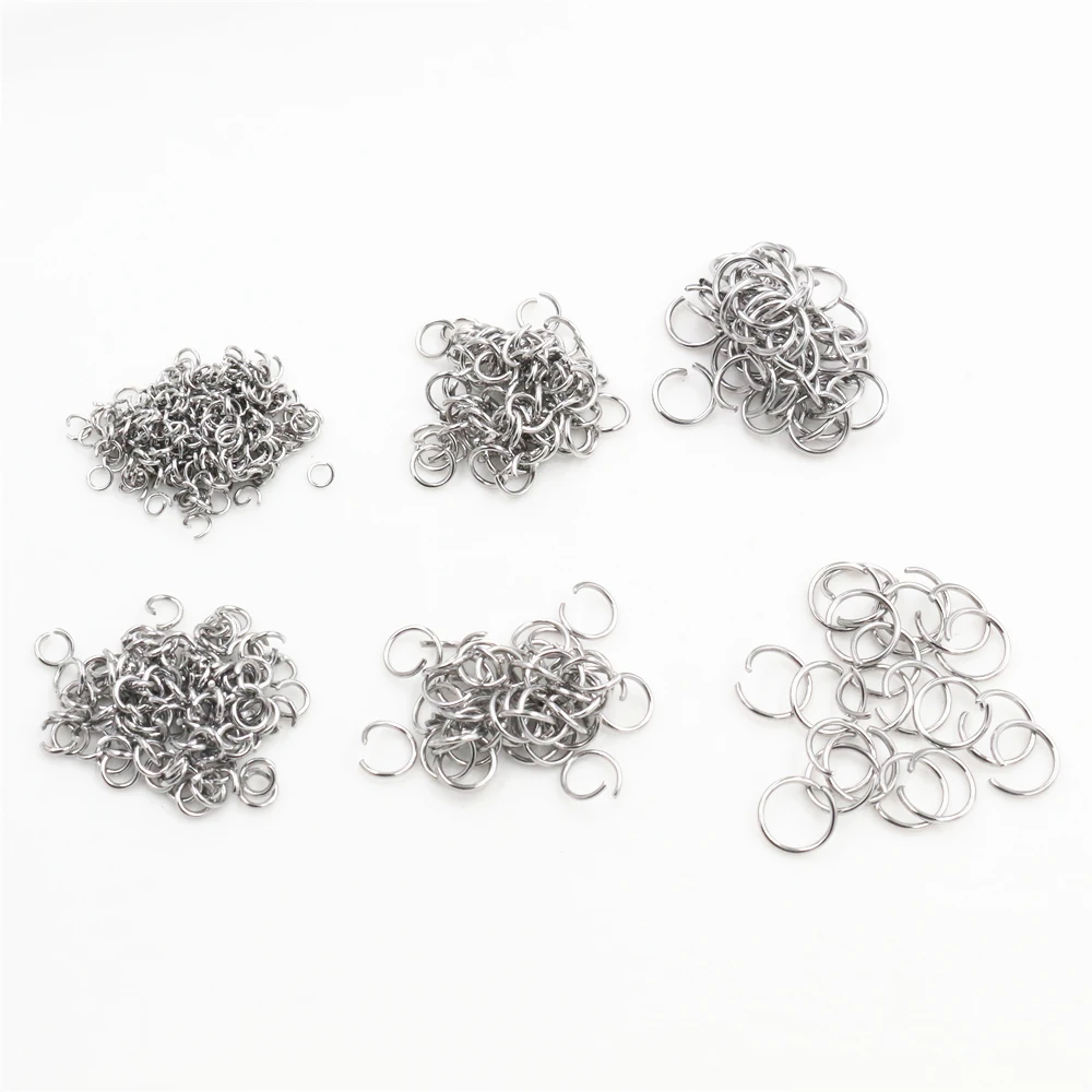 오픈 점프 반지 200 pcs/lot 3 4 5 6 7 8 10 mm 오픈 JumpRings DIY 쥬얼리 만들기 목걸이 팔찌 발견 커넥터 용품