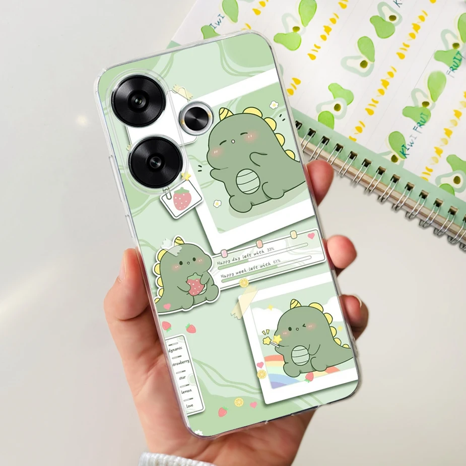 Cute Painted Soft Silicone Phone Case Cover