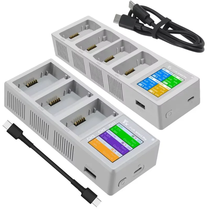Batteries Drone Extra 2/3/4 Pcs avec Écran - Haute Capacité