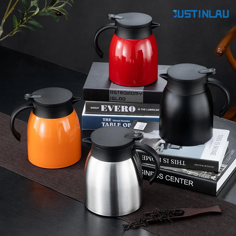 JUSTINLAU 1200 مللي إبريق شاي معزول 304 إبريق شاي...